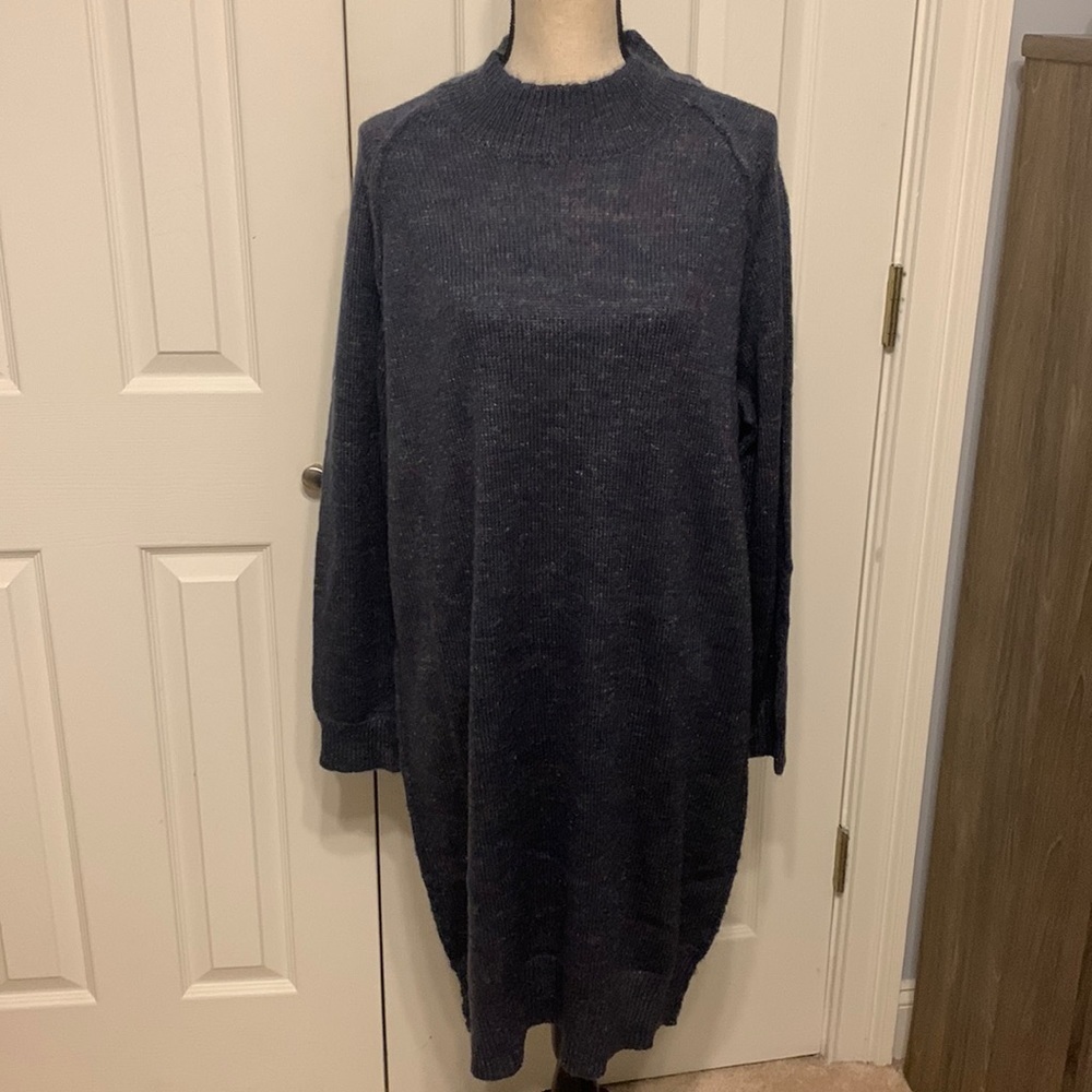 StitchDrop Juneau Plus Abstract Sweater Dress